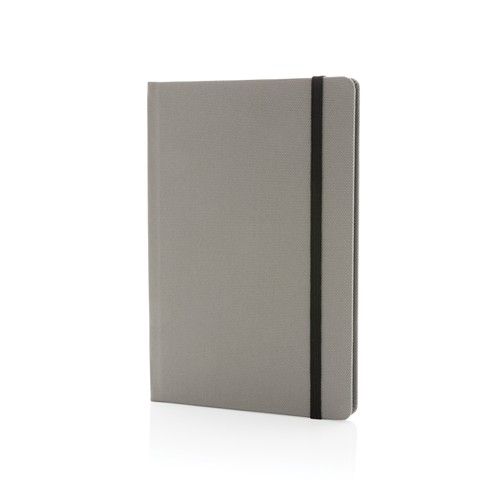 gray Libreta A5 RPET con certificación GRS