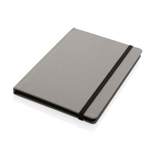 gray Libreta A5 RPET con certificación GRS
