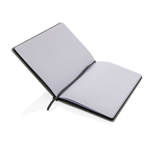 gray Libreta A5 RPET con certificación GRS