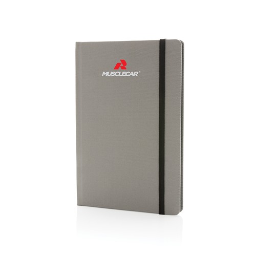 gray Libreta A5 RPET con certificación GRS