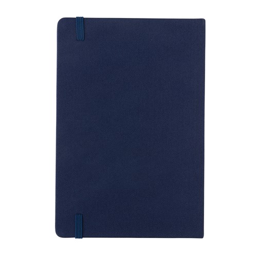 azul marino Libreta A5 RPET con certificación GRS