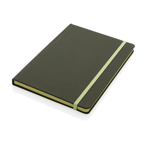 green Libreta A5 RPET con certificación GRS
