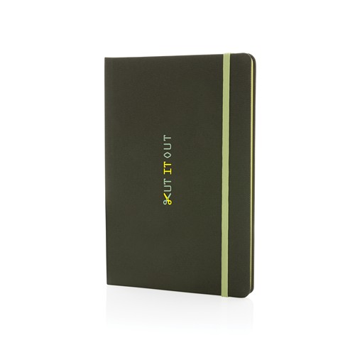 green Libreta A5 RPET con certificación GRS