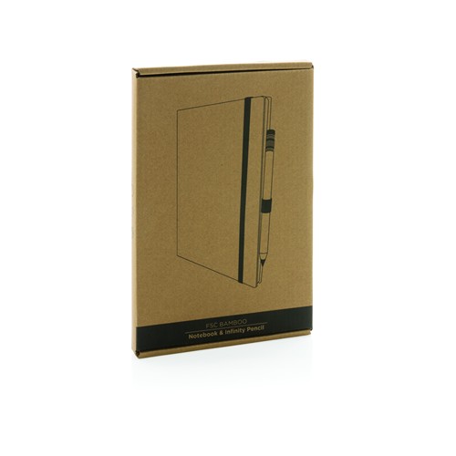 Set avec carnet et crayon infini en bambou - 11
