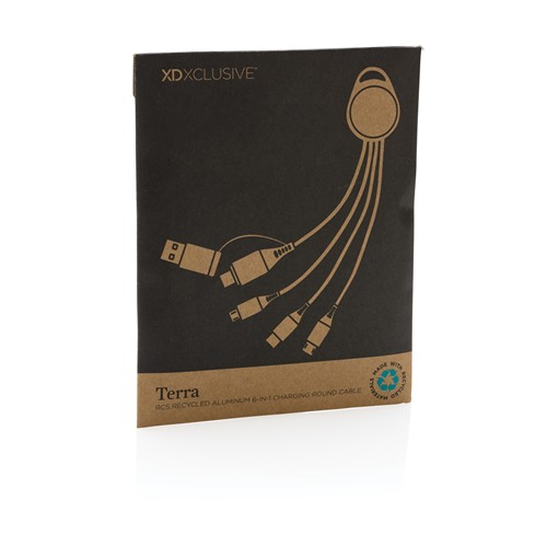 Câble de chargement 6-en-1 en aluminium recyclé RCS Terra - 8