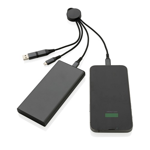 Câble de chargement 6-en-1 en aluminium recyclé RCS Terra - 4