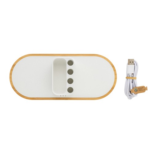 Chargeur 10W en plastique recyclé RCS et bambou Ontario - 7