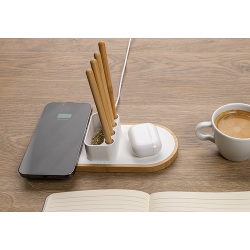 Chargeur 10W en plastique recyclé RCS et bambou Ontario - 9