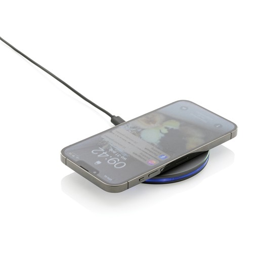 gray Cargador inalámbrico Terra RCS de aluminio reciclado de 10W