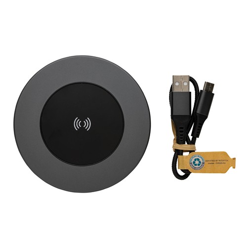 Chargeur sans fil 10W en aluminium recyclé RCS Terra - 4