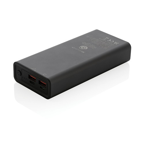gray Powerbank Terra RCS 20W aluminio reciclado 20.000 mAh