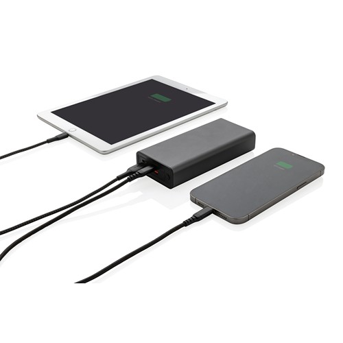 gray Powerbank Terra RCS 20W aluminio reciclado 20.000 mAh