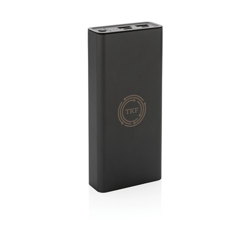 gray Powerbank Terra RCS 20W aluminio reciclado 20.000 mAh