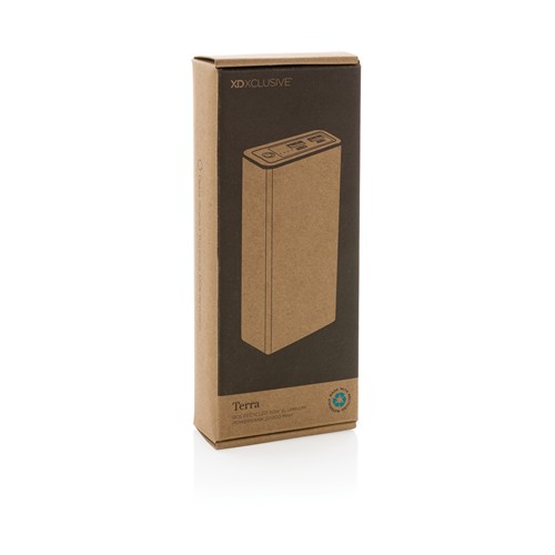 gray Powerbank Terra RCS 20W aluminio reciclado 20.000 mAh