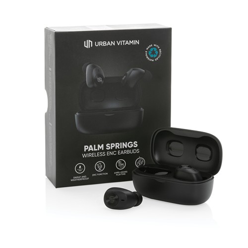 black Auriculares Urban Vitamin Palm Springs RCS rplastic ENC