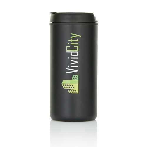 black Taza Metro RCS de acero inoxidable reciclado