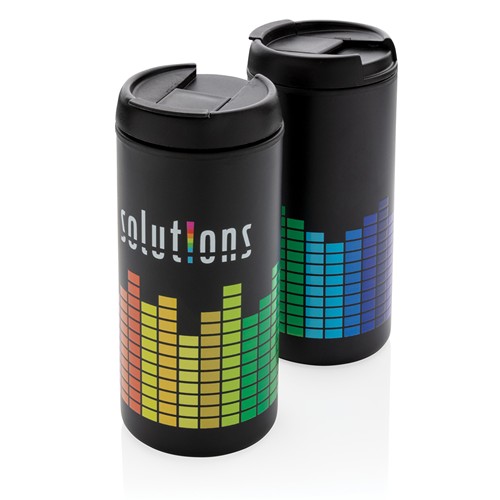 black Taza Metro RCS de acero inoxidable reciclado