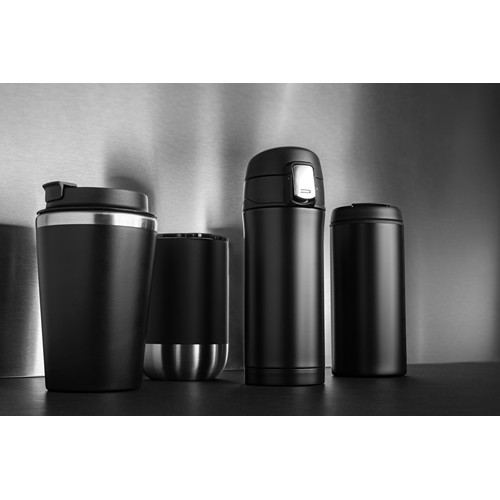 black Taza Metro RCS de acero inoxidable reciclado
