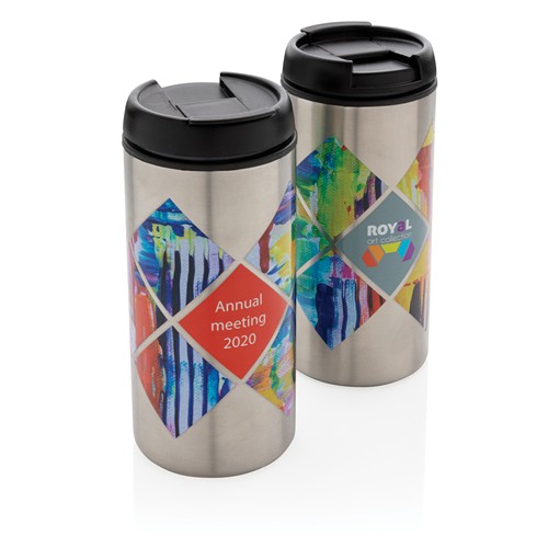 plateado Taza Metro RCS de acero inoxidable reciclado