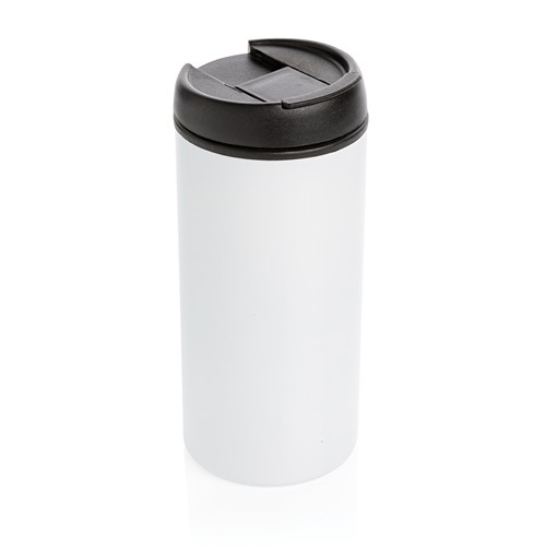 white Taza Metro RCS de acero inoxidable reciclado