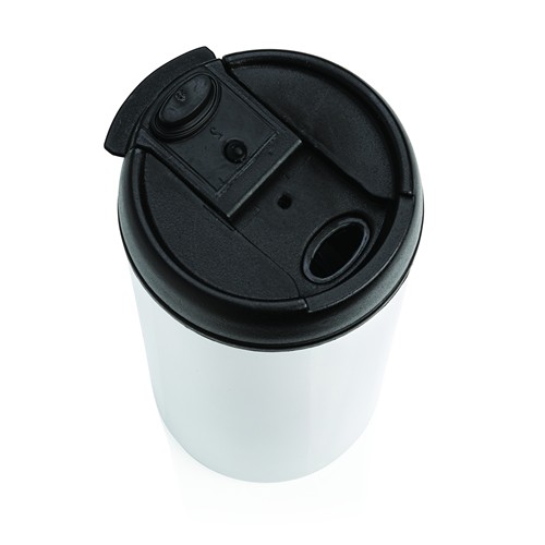 white Taza Metro RCS de acero inoxidable reciclado