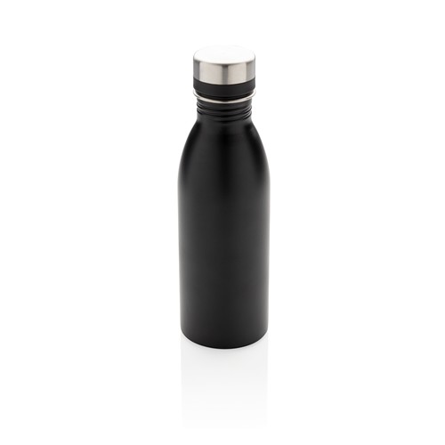 black Botella de agua de lujo de acero inoxidable reciclado RCS