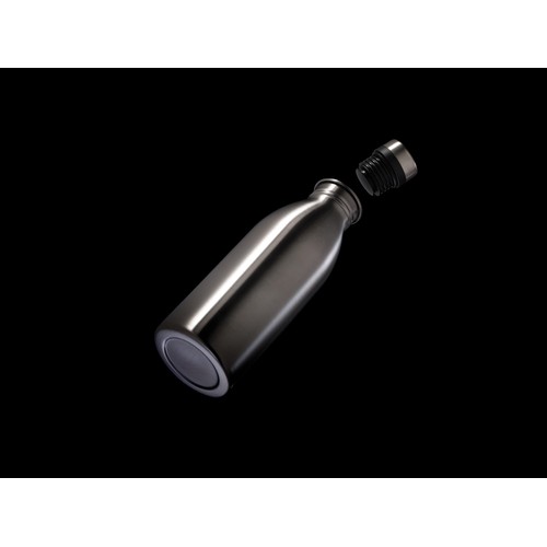 plateado Botella de agua de lujo de acero inoxidable reciclado RCS