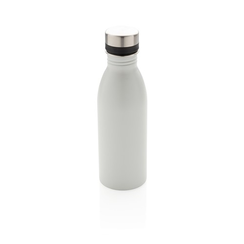 white Botella de agua de lujo de acero inoxidable reciclado RCS