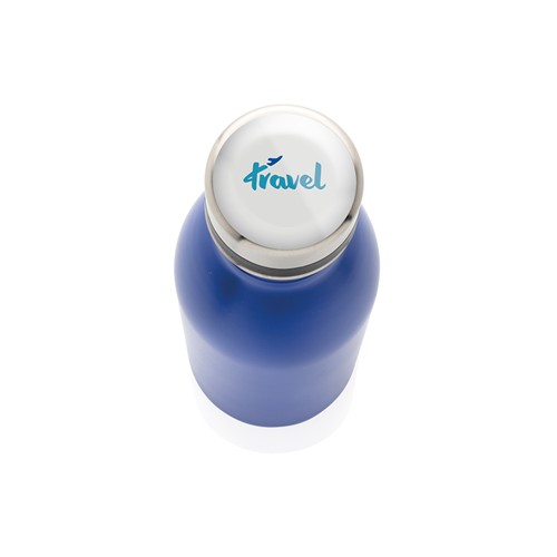 blue Botella de agua de lujo de acero inoxidable reciclado RCS