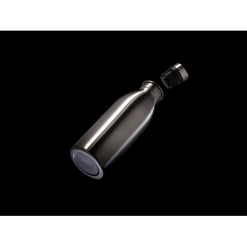 plateado Botella de agua de lujo de acero inoxidable reciclado RCS