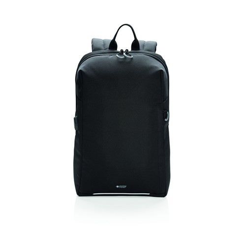 black Mochila para portátil Swiss Peak AWARE™ RFID y USB A