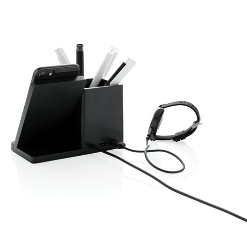 Chargeur 10W avec porte-stylo en ABS recyclé RCS Ontario - 5