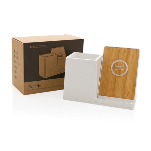 Cargador Ontario 10W de plástico reciclado y RCS