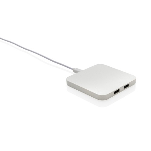 white Cargador Inalámbrico 10W plástico reciclado RCS