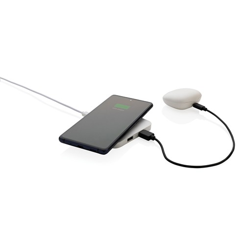 white Cargador Inalámbrico 10W plástico reciclado RCS