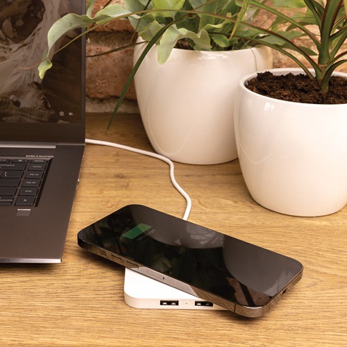 Chargeur 10W avec ports USB en plastique recyclé RCS - 5