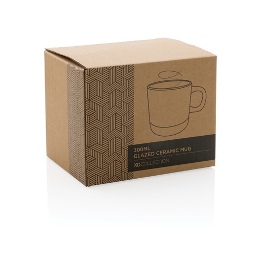 black Taza de cerámica esmaltada 360ml.