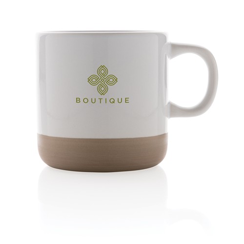 white Taza de cerámica esmaltada 360 ml