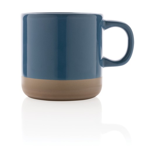 blue Taza de cerámica esmaltada 360ml.