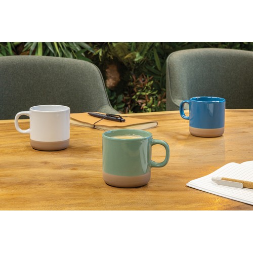 blue Taza de cerámica esmaltada 360ml.