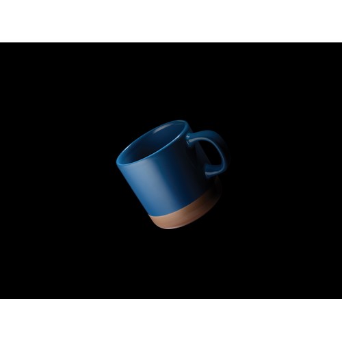 blue Taza de cerámica esmaltada 360ml.