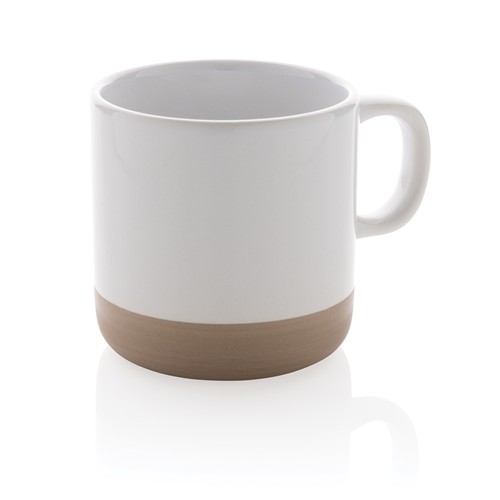 white Taza de cerámica esmaltada 360 ml