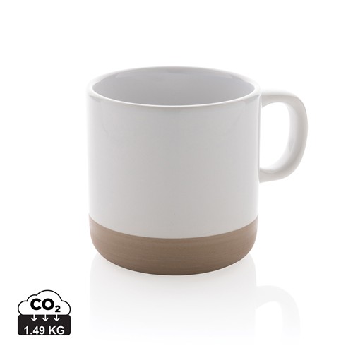 white Taza de cerámica esmaltada 360 ml
