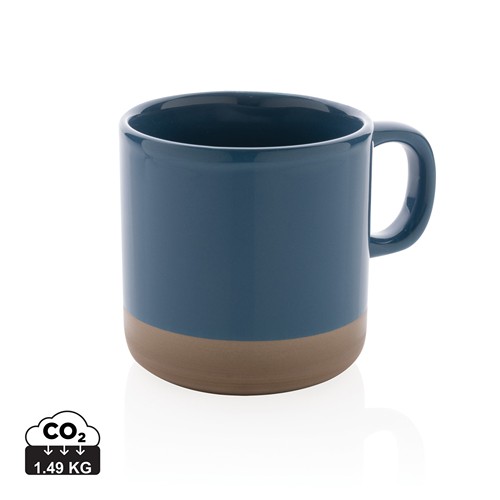 blue Taza de cerámica esmaltada 360 ml