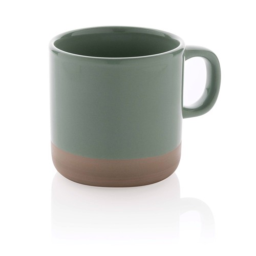 green Taza de cerámica esmaltada 360 ml