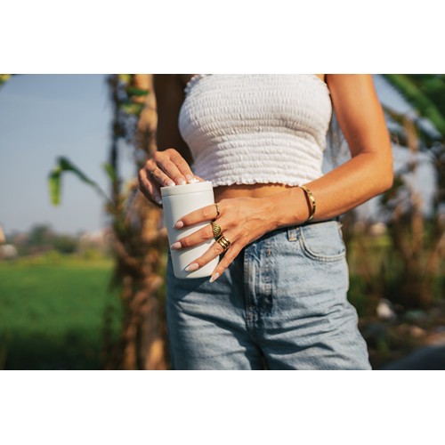 white Taza con cierre hermético RCS RSS al vacío de doble pared