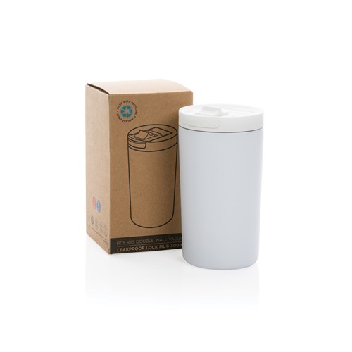 white Taza con cierre hermético RCS RSS al vacío de doble pared