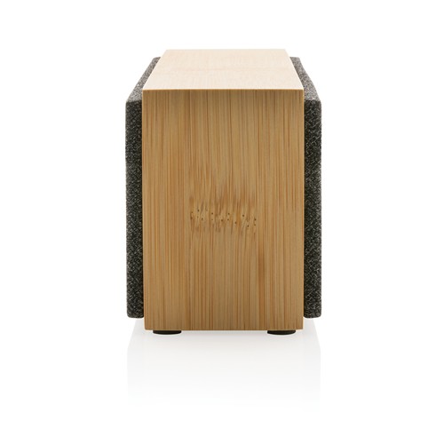 Haut-parleur sans fil 10W en bambou Wynn - 4