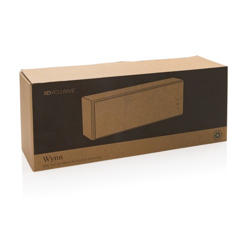 Altavoz Wynn inalámbrico 10W de bambú