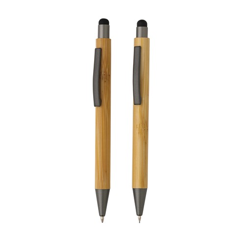 Set de stylos en bambou dans un coffret - 3